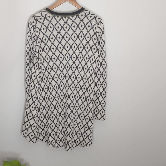 Belldini Open Front Abstract Drapey Cardigan Sweater Medium - Picture 6 of 10